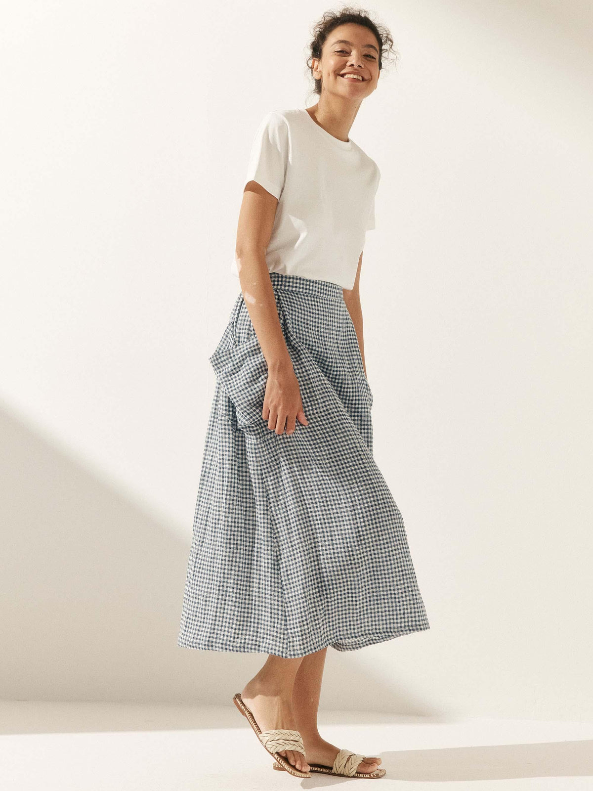 Sophie | Breezy A-Line Maxi Skirt with Pockets 4