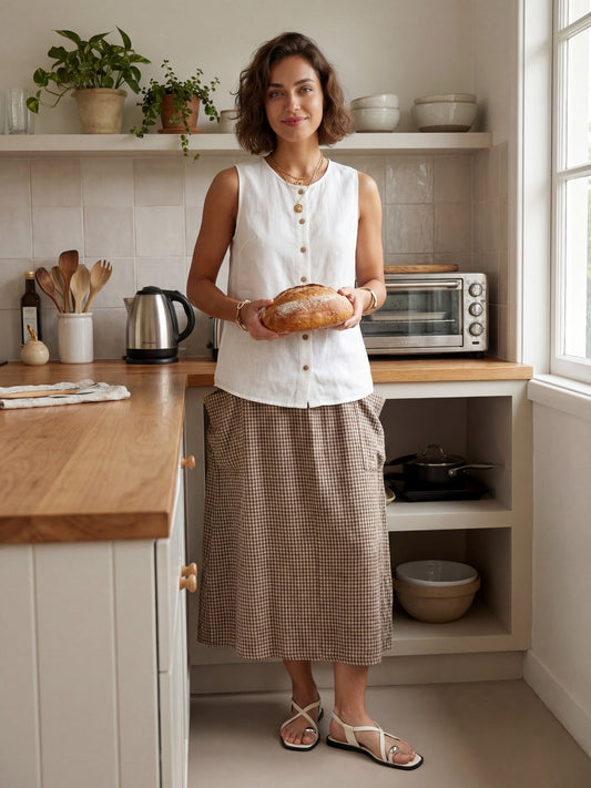 Sophie | Breezy A-Line Maxi Skirt with Pockets 7