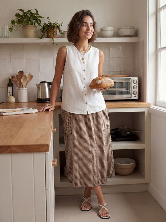 Sophie | Breezy A-Line Maxi Skirt with Pockets 8