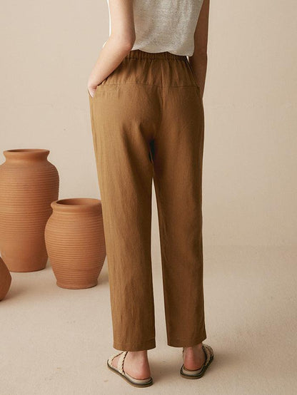 Sophie | Chic Breathable Linen Tapered Pants 2