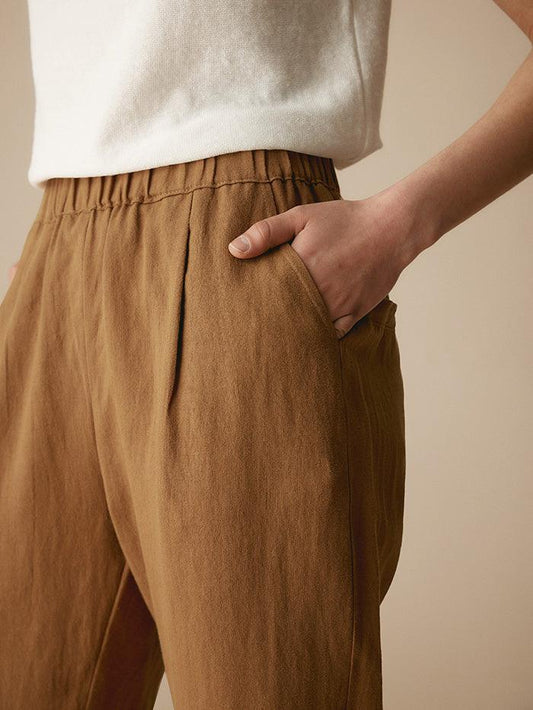 Sophie | Chic Breathable Linen Tapered Pants 6