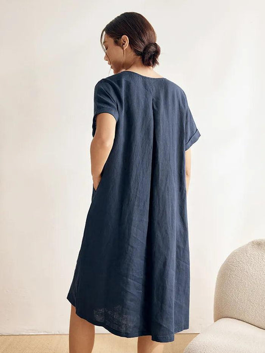 Sophie | Elegant A-Line Summer Dress With Pockets 2