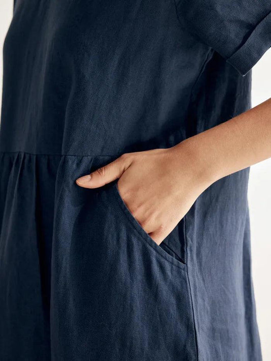 Sophie | Elegant A-Line Summer Dress With Pockets 5
