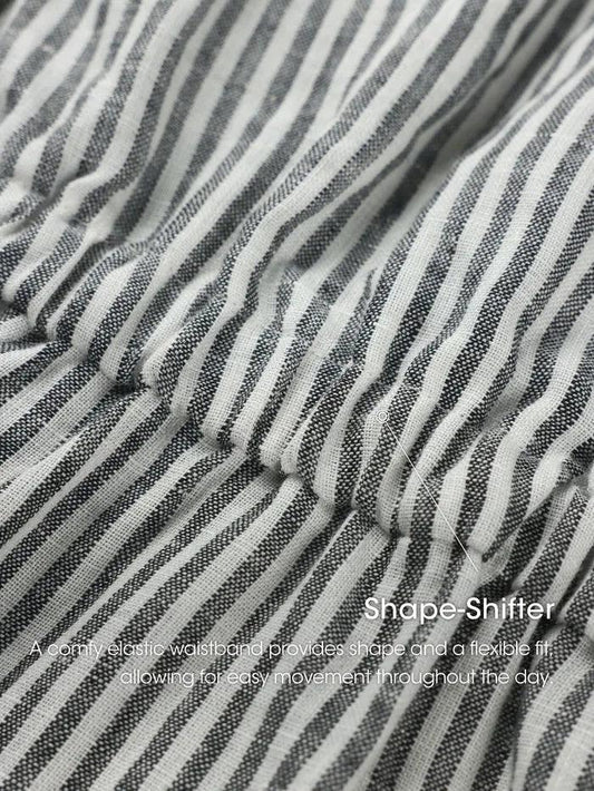 Sophie | Elegant A-Line Summer Dress in Striped Design 8