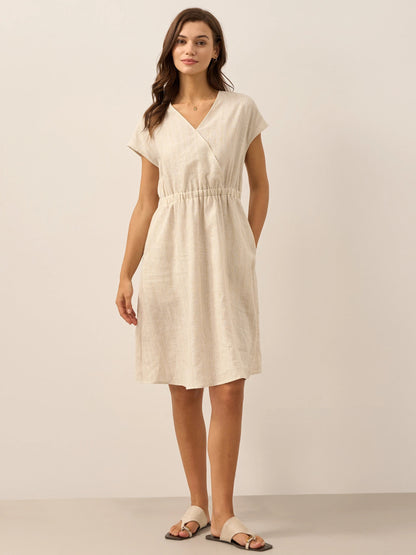 Sophie | Elegant A-Line Summer Dress in Striped Design 9