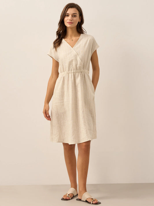 Sophie | Elegant A-Line Summer Dress in Striped Design 9