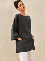 Sophie | Elegant Lightweight Linen Women's Shirt with Bell Sleeves 0