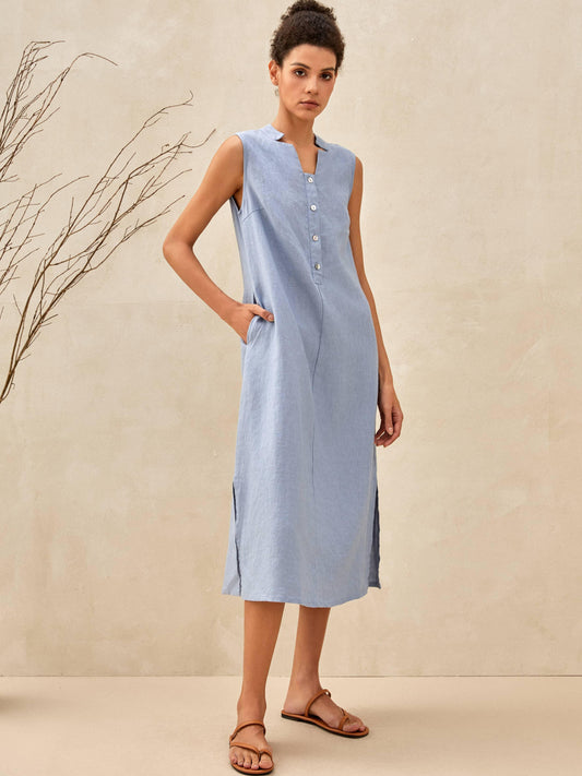 Sophie | Elegant Sleeveless White Maxi Dress for Women 1