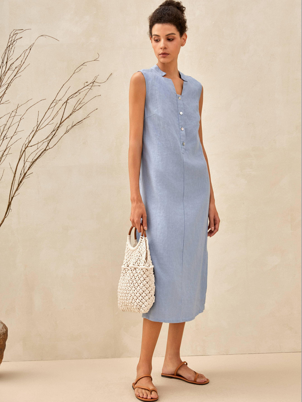 Sophie | Elegant Sleeveless White Maxi Dress for Women 3