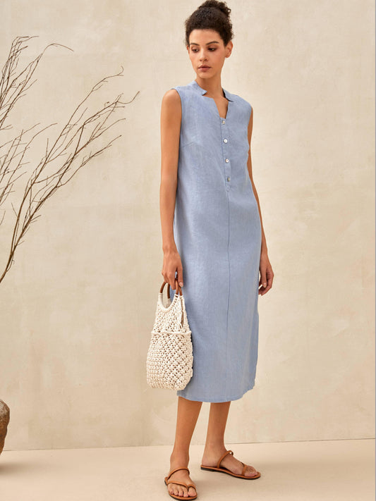 Sophie | Elegant Sleeveless White Maxi Dress for Women 3