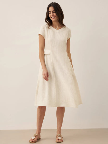 Sophie | Flattering Elegant Linen Womens Dress for Summer 10