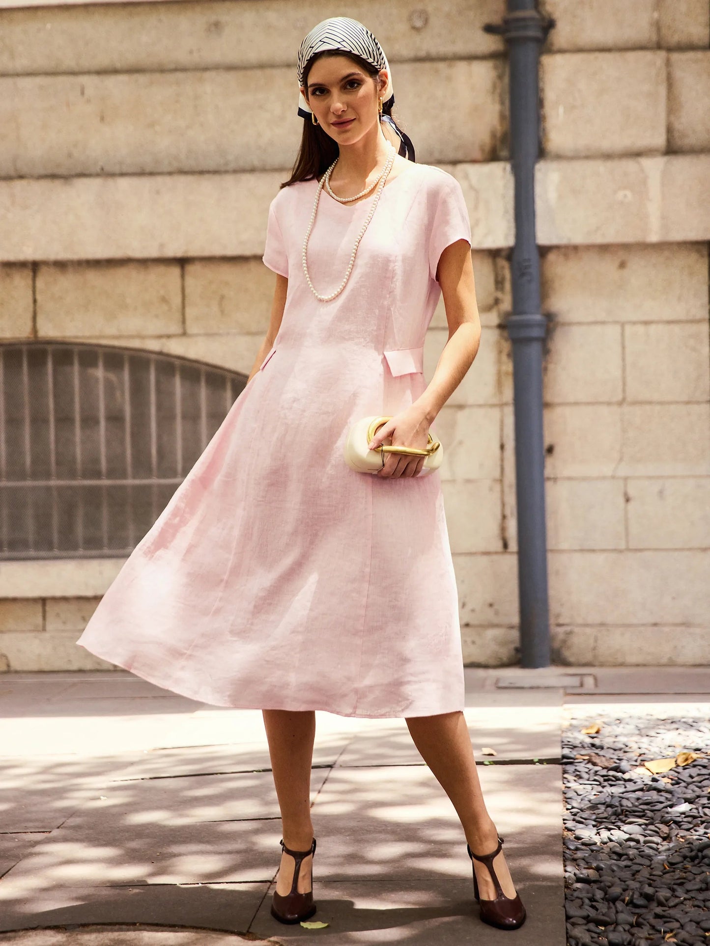 Sophie | Flattering Elegant Linen Womens Dress for Summer 3