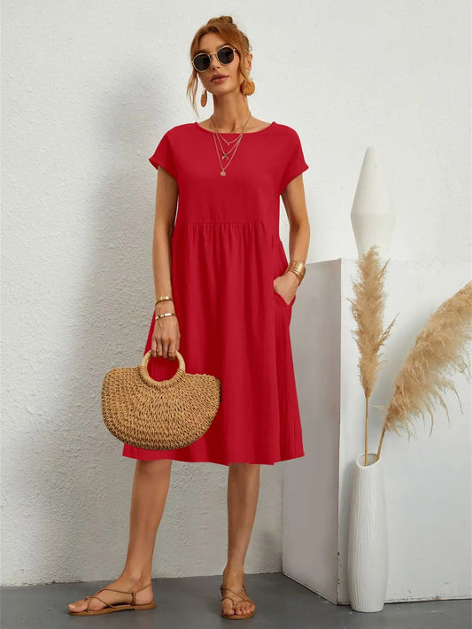 Sophie | Stylish A-Line Summer Dress with Pockets for Women 0