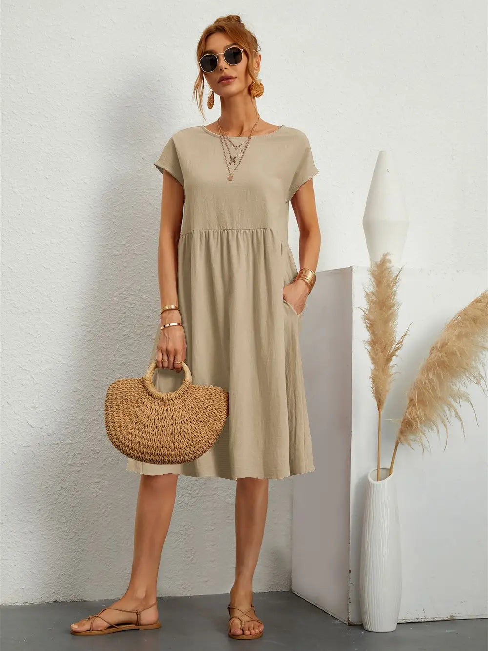 Sophie | Stylish A-Line Summer Dress with Pockets for Women 3