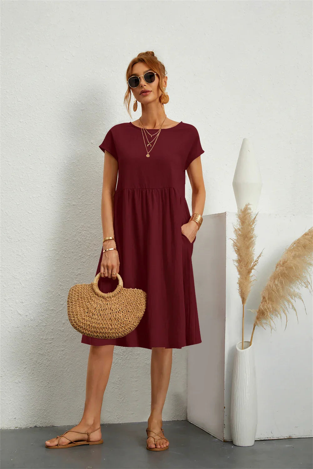 Sophie | Stylish A-Line Summer Dress with Pockets for Women 9