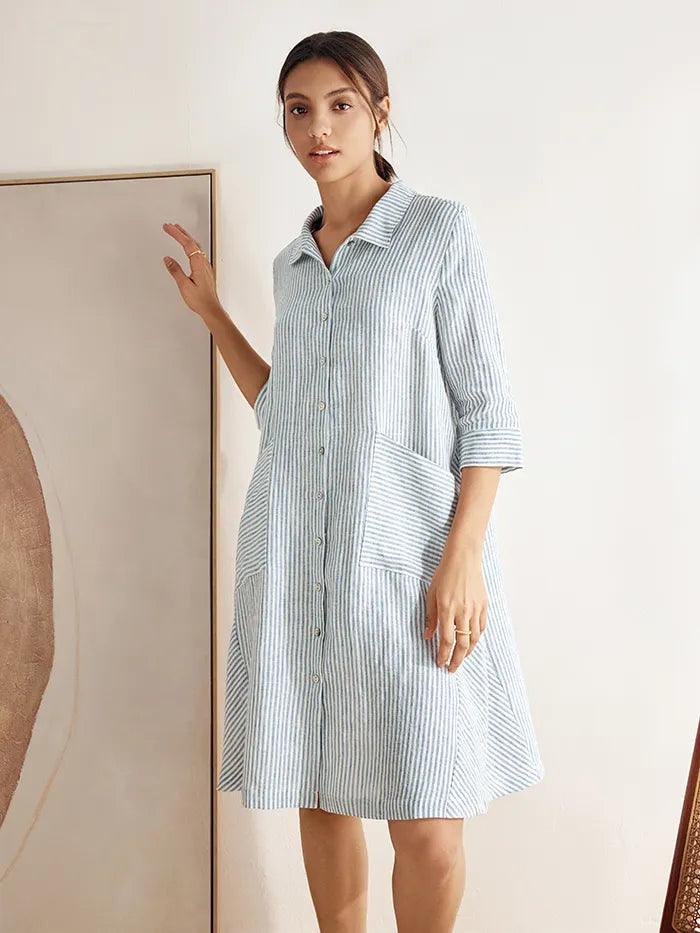 Sophie | Stylish Striped Summer Dress with Pockets 3