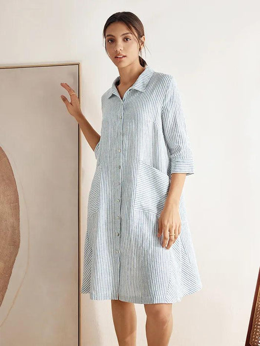 Sophie | Stylish Striped Summer Dress with Pockets 3
