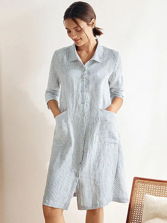 Sophie | Stylish Striped Summer Dress with Pockets 4