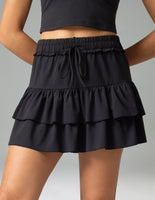 Sorona 3-Layer Ruffle Skirt w/ Built-In Anti-Exposure Short 0