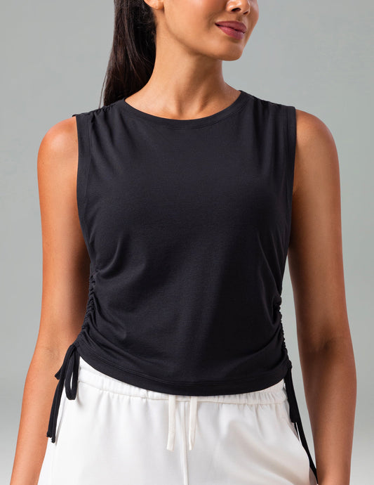 Sorona Adjustable Drawstring Cover-Up Tank Top 0