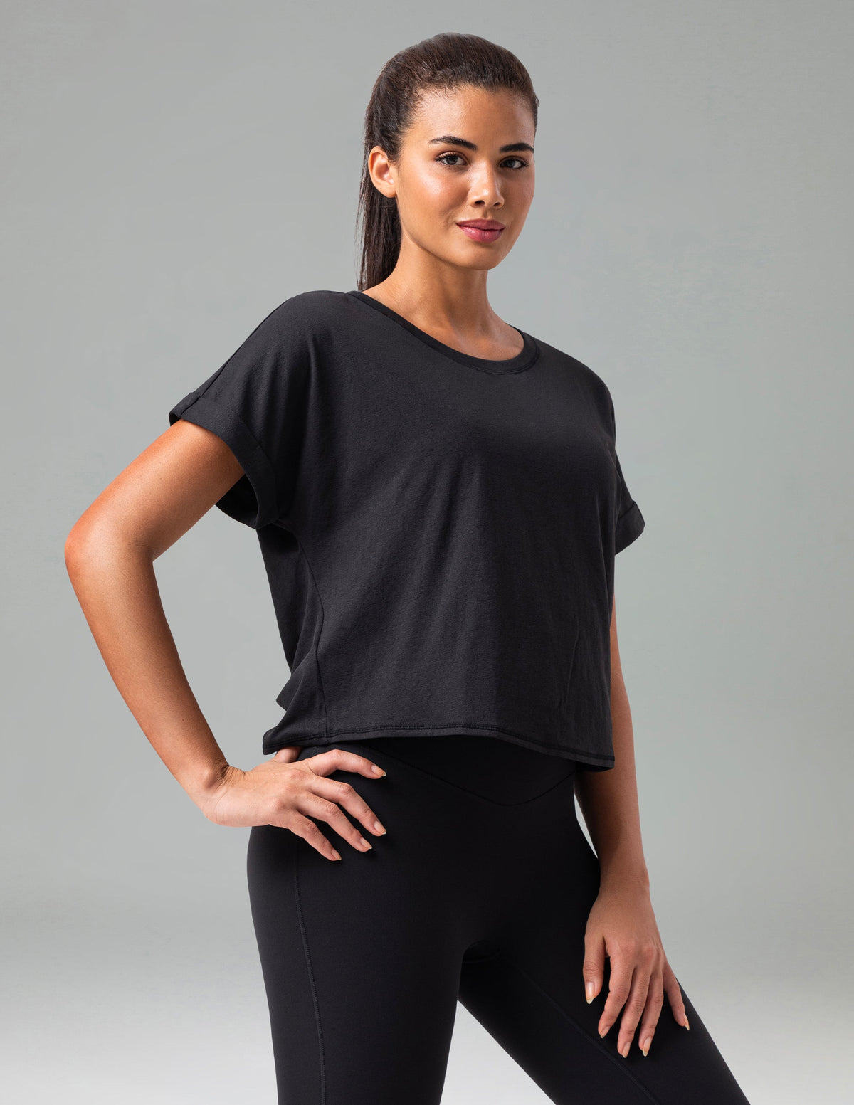 Sorona Batwing Sleeve Twist-Back Relaxed Fit Top 7