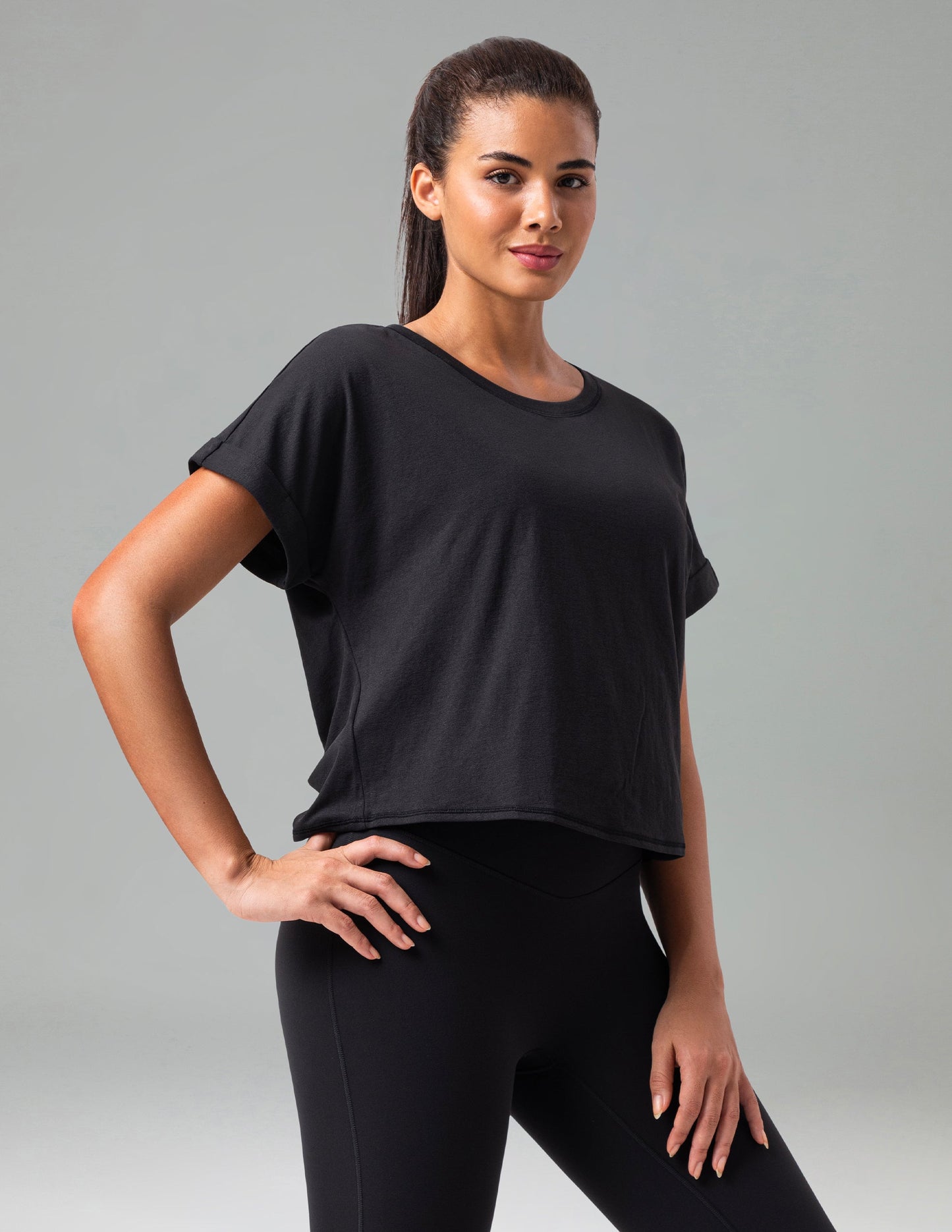 Sorona Batwing Sleeve Twist-Back Relaxed Fit Top 7