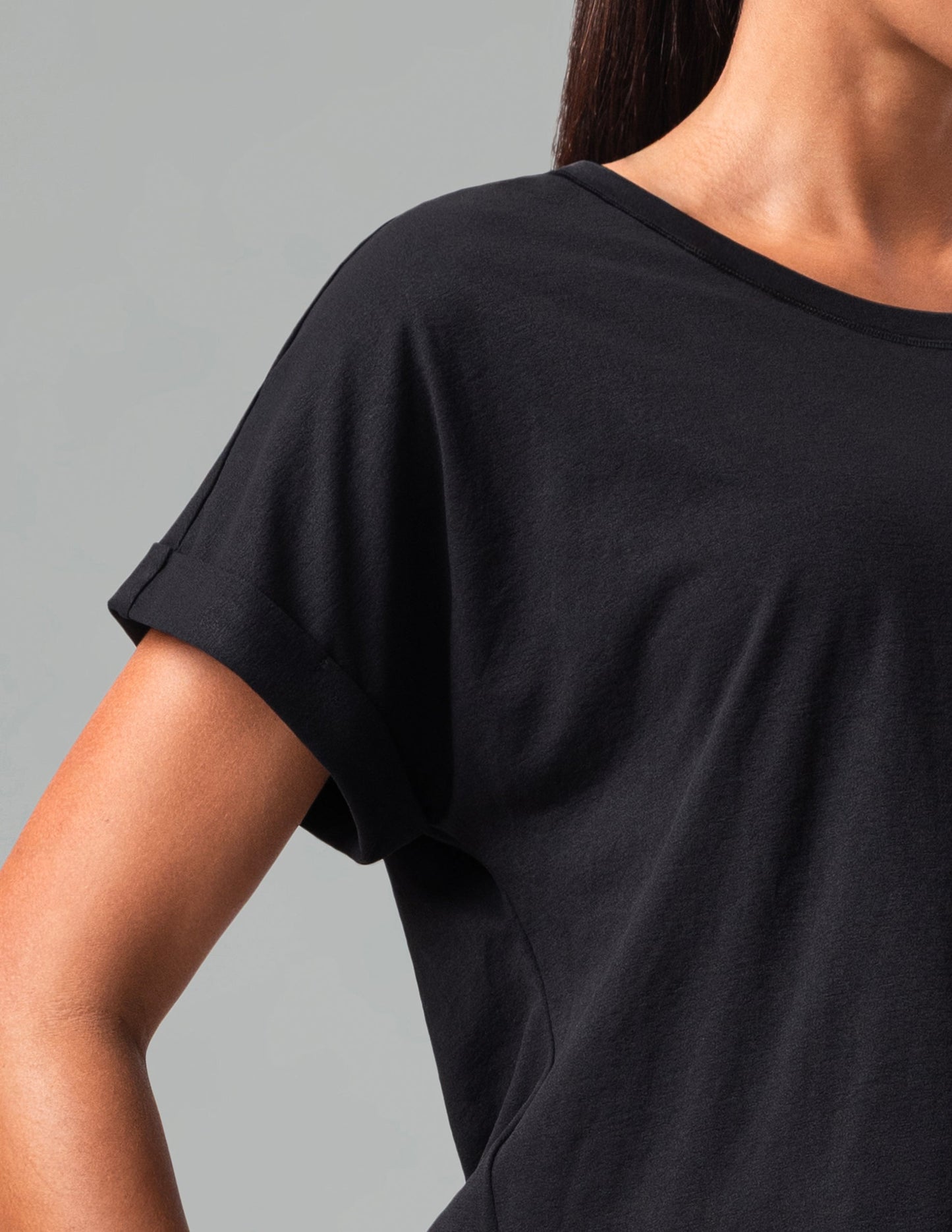 Sorona Batwing Sleeve Twist-Back Relaxed Fit Top 8