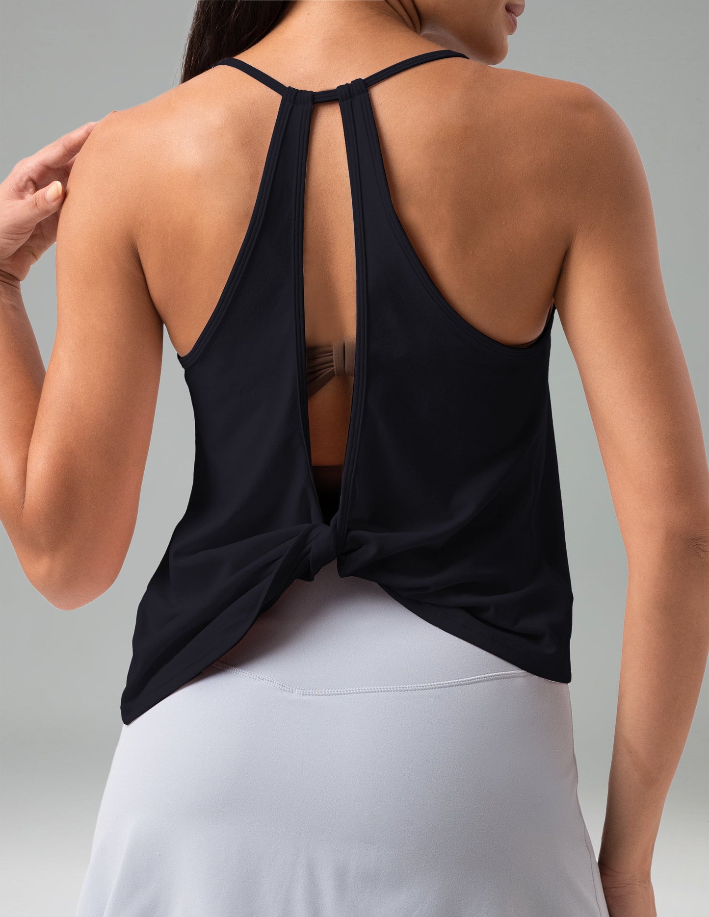 Sorona Open Back Sleeveless Workout & Yoga Tank Top 10