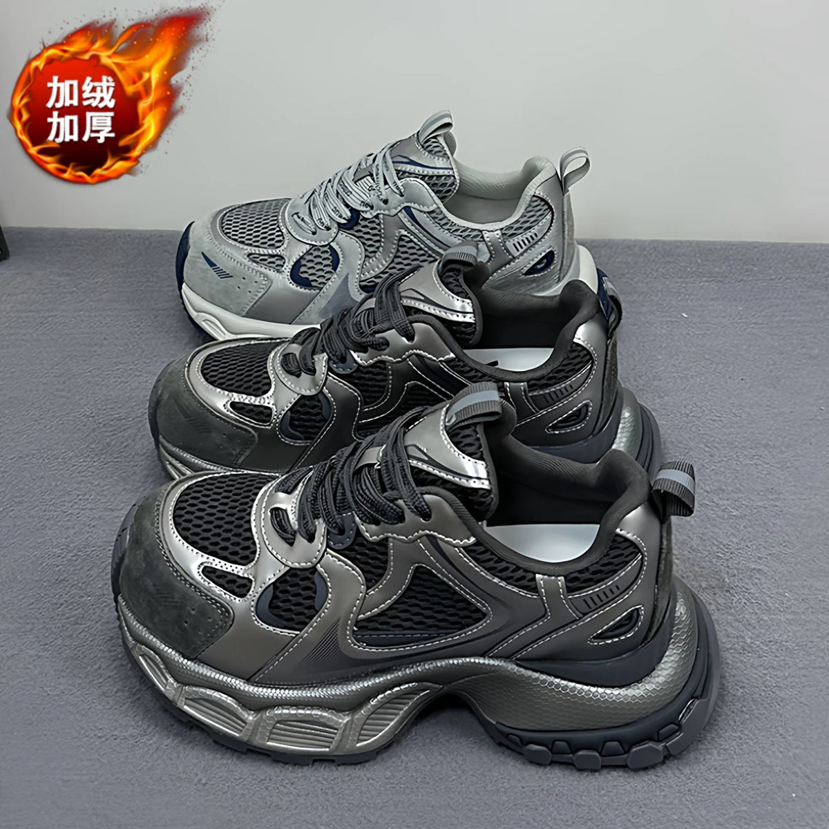 Spring Autumn New Versatile Women's Running Shoes Casual Breathable Sporty Sneakers with Thick Sole Increased Height Korean Styl 4