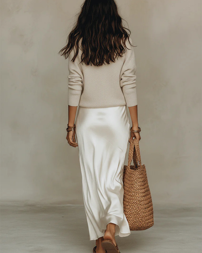 Stacy | V-Neck Sweater Two-Piece Set 2