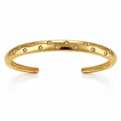 Stargazer Cuff Bracelet - 18K Gold Plated 0