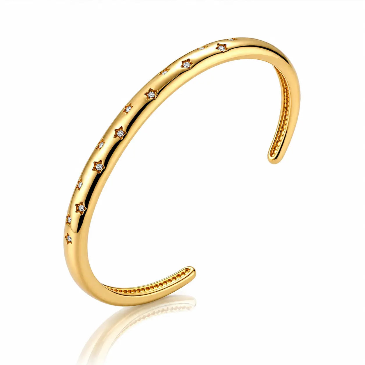 Stargazer Cuff Bracelet - 18K Gold Plated 3