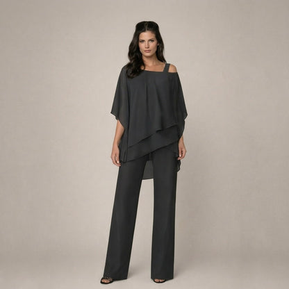 Stephanie | Women's Off Shoulder Wide Leg Set 1