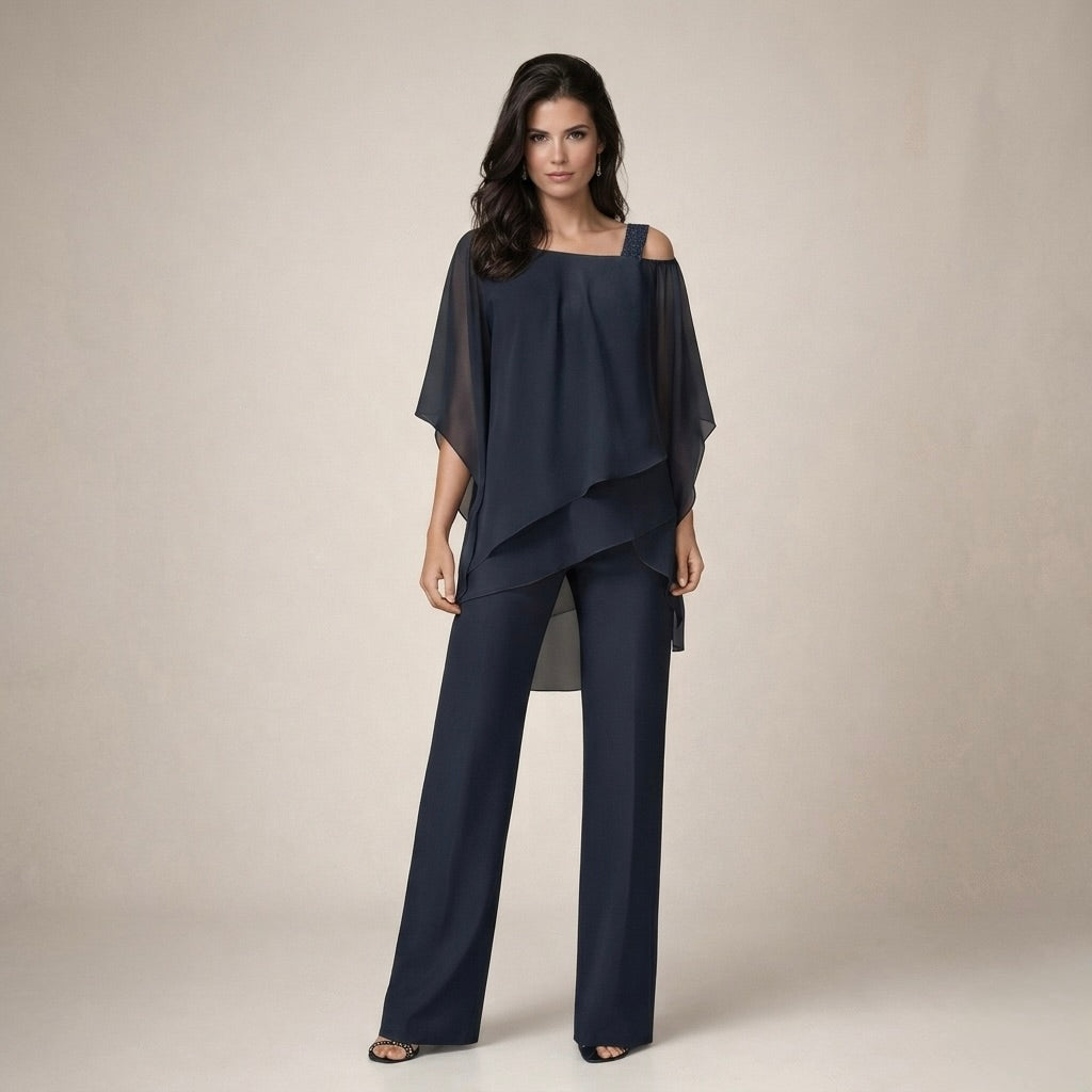 Stephanie | Women's Off Shoulder Wide Leg Set 3