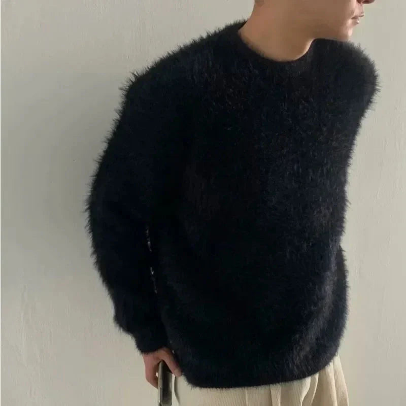 Stylish Men's Chunky Long Sweater 0