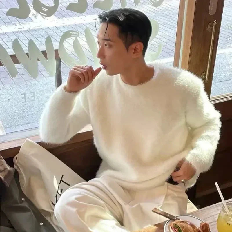 Stylish Men's Chunky Long Sweater 1