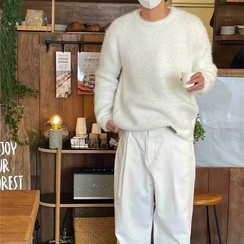Stylish Men's Chunky Long Sweater 3