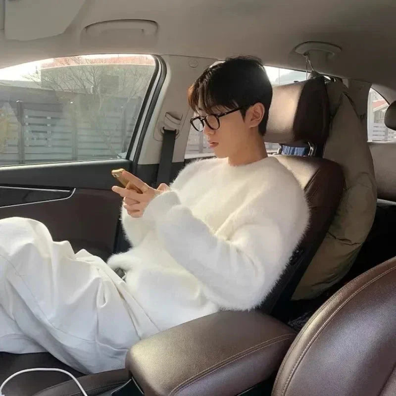 Stylish Men's Chunky Long Sweater 5