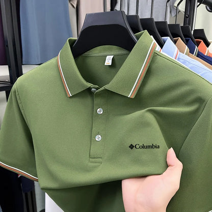 Stylish Polo Shirt | Men's Polo Shirts with Letter Embroidery | Comfortable Casual Summer Wear for Everyday Outings 10