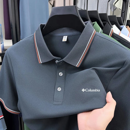 Stylish Polo Shirt | Men's Polo Shirts with Letter Embroidery | Comfortable Casual Summer Wear for Everyday Outings 2