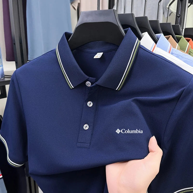 Stylish Polo Shirt | Men's Polo Shirts with Letter Embroidery | Comfortable Casual Summer Wear for Everyday Outings 4
