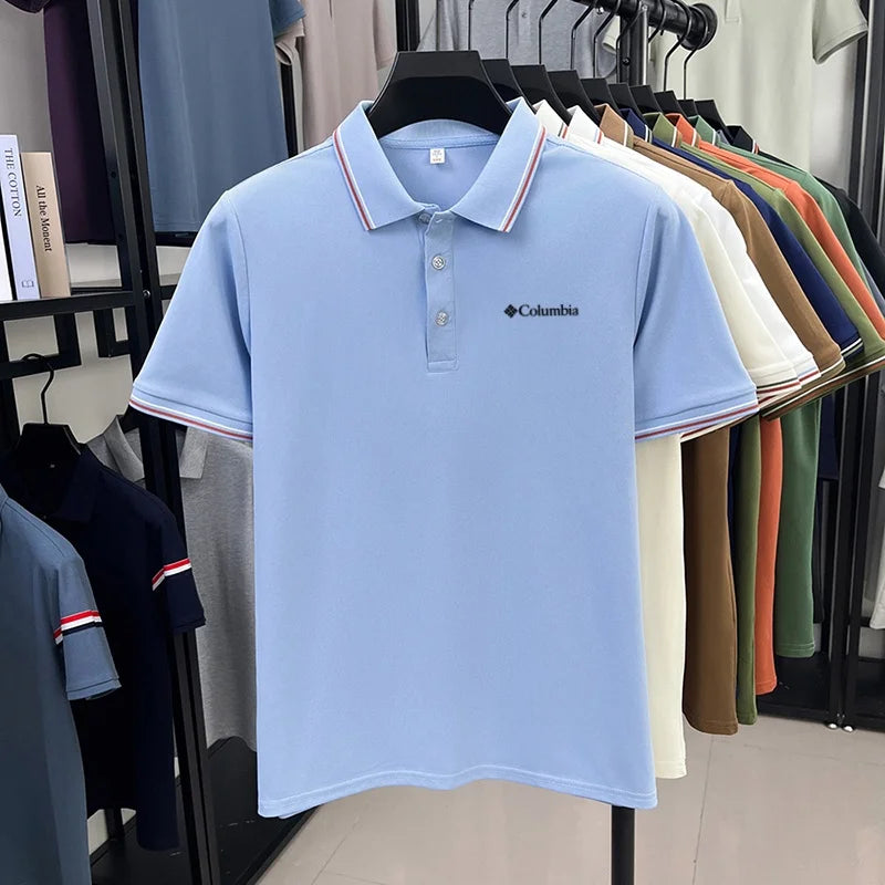 Stylish Polo Shirt | Men's Polo Shirts with Letter Embroidery | Comfortable Casual Summer Wear for Everyday Outings 5