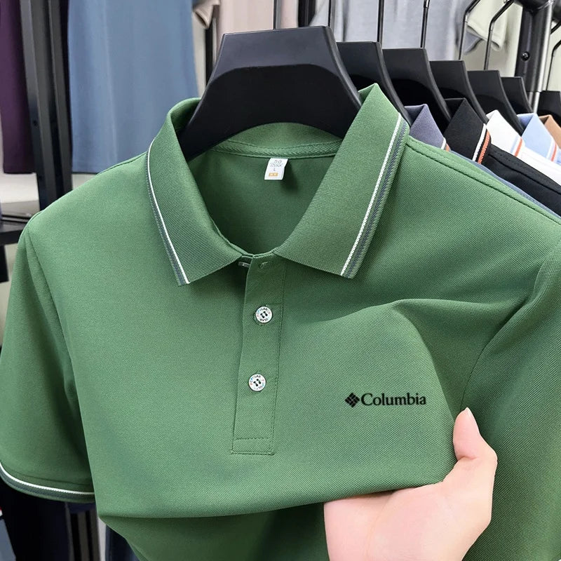 Stylish Polo Shirt | Men's Polo Shirts with Letter Embroidery | Comfortable Casual Summer Wear for Everyday Outings 7