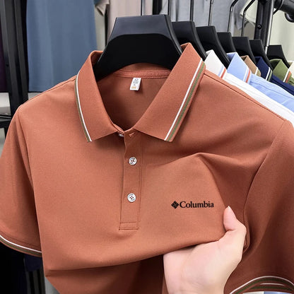 Stylish Polo Shirt | Men's Polo Shirts with Letter Embroidery | Comfortable Casual Summer Wear for Everyday Outings 8