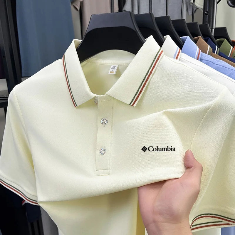 Stylish Polo Shirt | Men's Polo Shirts with Letter Embroidery | Comfortable Casual Summer Wear for Everyday Outings 9