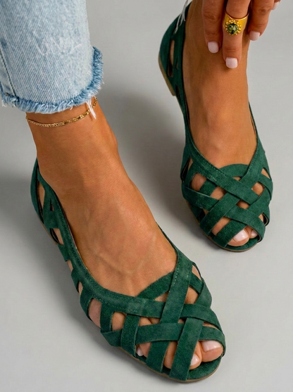 Stylish Women's Sandals | Flat Design with Criss-Cross Straps | Comfortable Footwear for Everyday Wear 9