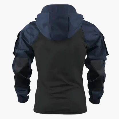 Tactical Synthetic Pullover Jacket with Half Zip and Hood 4