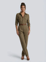 Talia Jumpsuit | Elegant Checkered Wide-Leg for Women 0