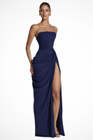 Tamara | Strapless Slit Maxi Dress 0