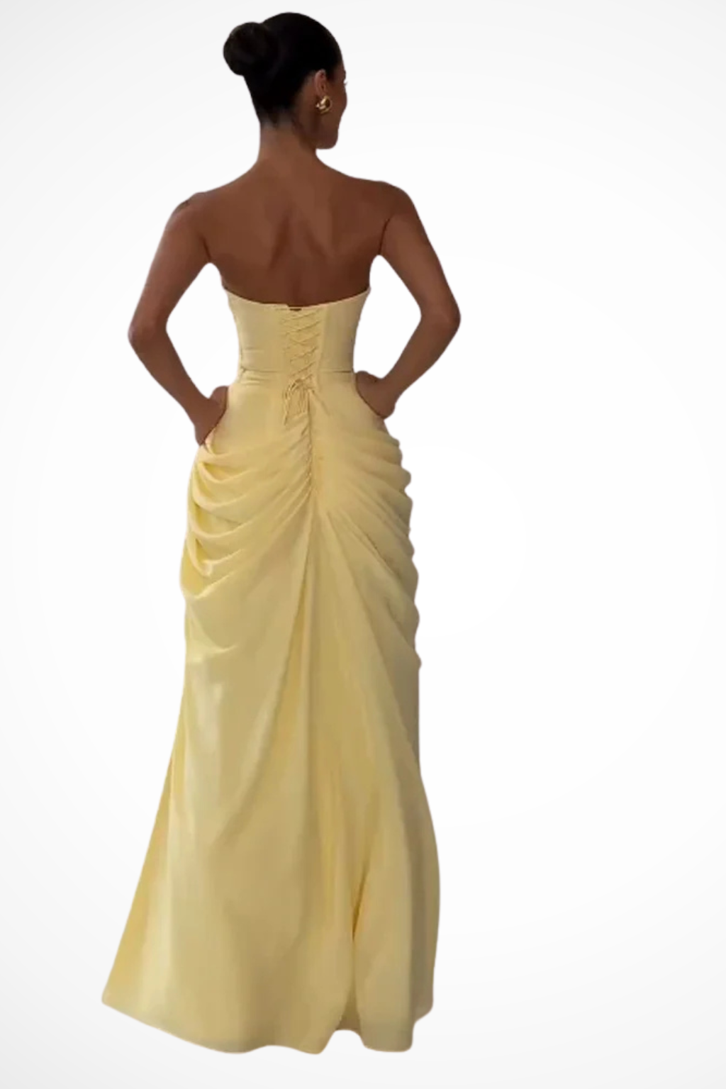 Tamara | Strapless Slit Maxi Dress 4